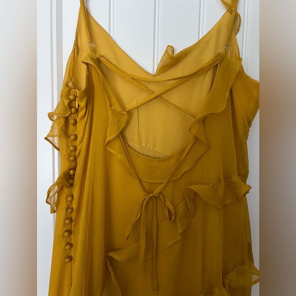 Petal & Pup Yellow Ruffle Maxi Dress - Picture 9 of 11